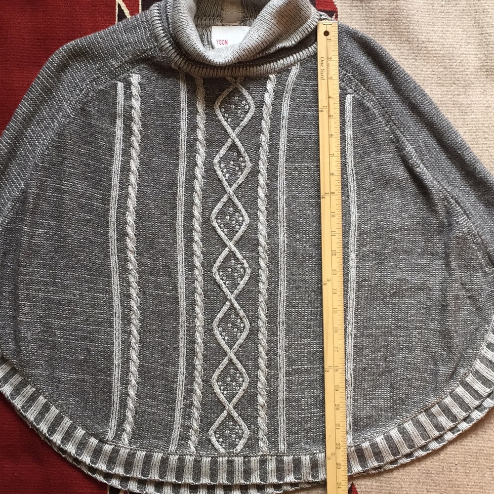 Anthropologie Delphine Poncho turtleneck by Yoon - Picture 6 of 8